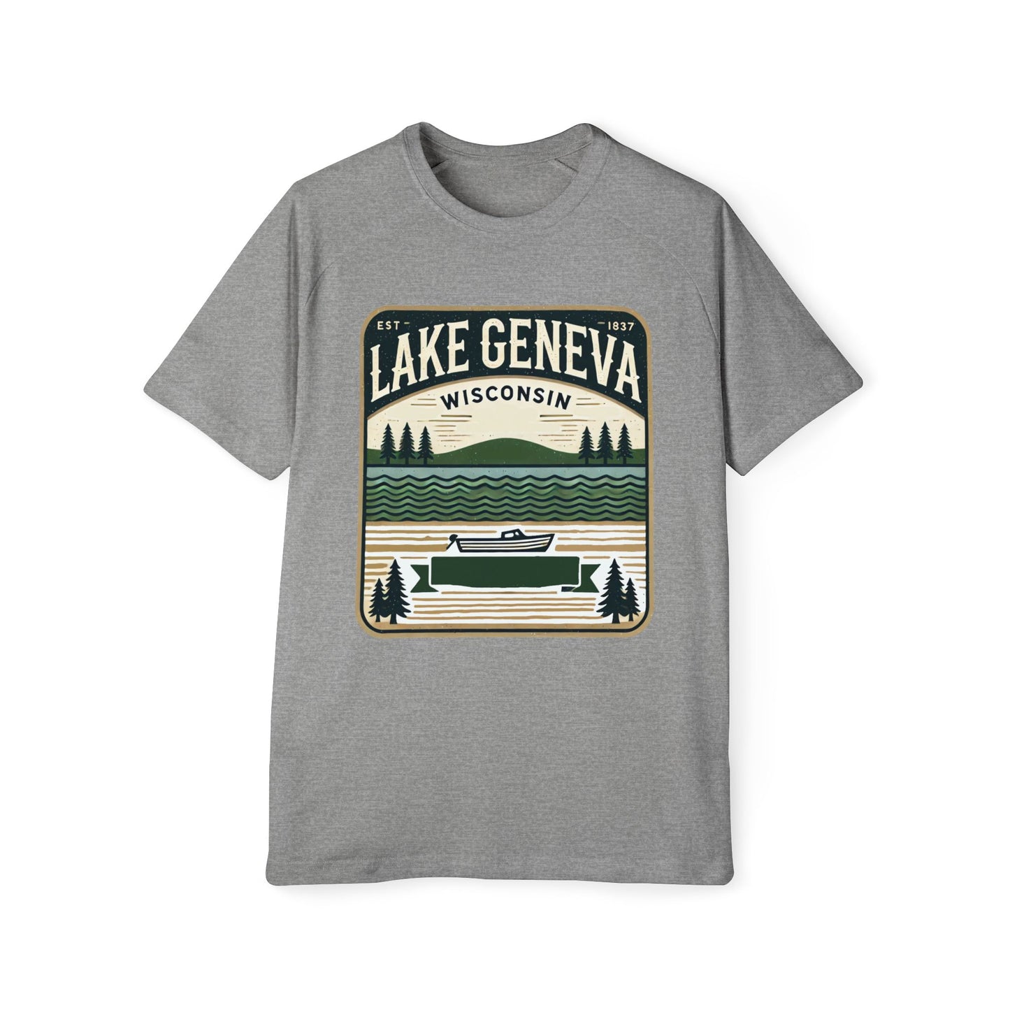 Vintage Lake Geneva Men's Raglan T-Shirt