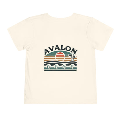 Retro Avalon Sunset Unisex Toddler Short Sleeve Tee