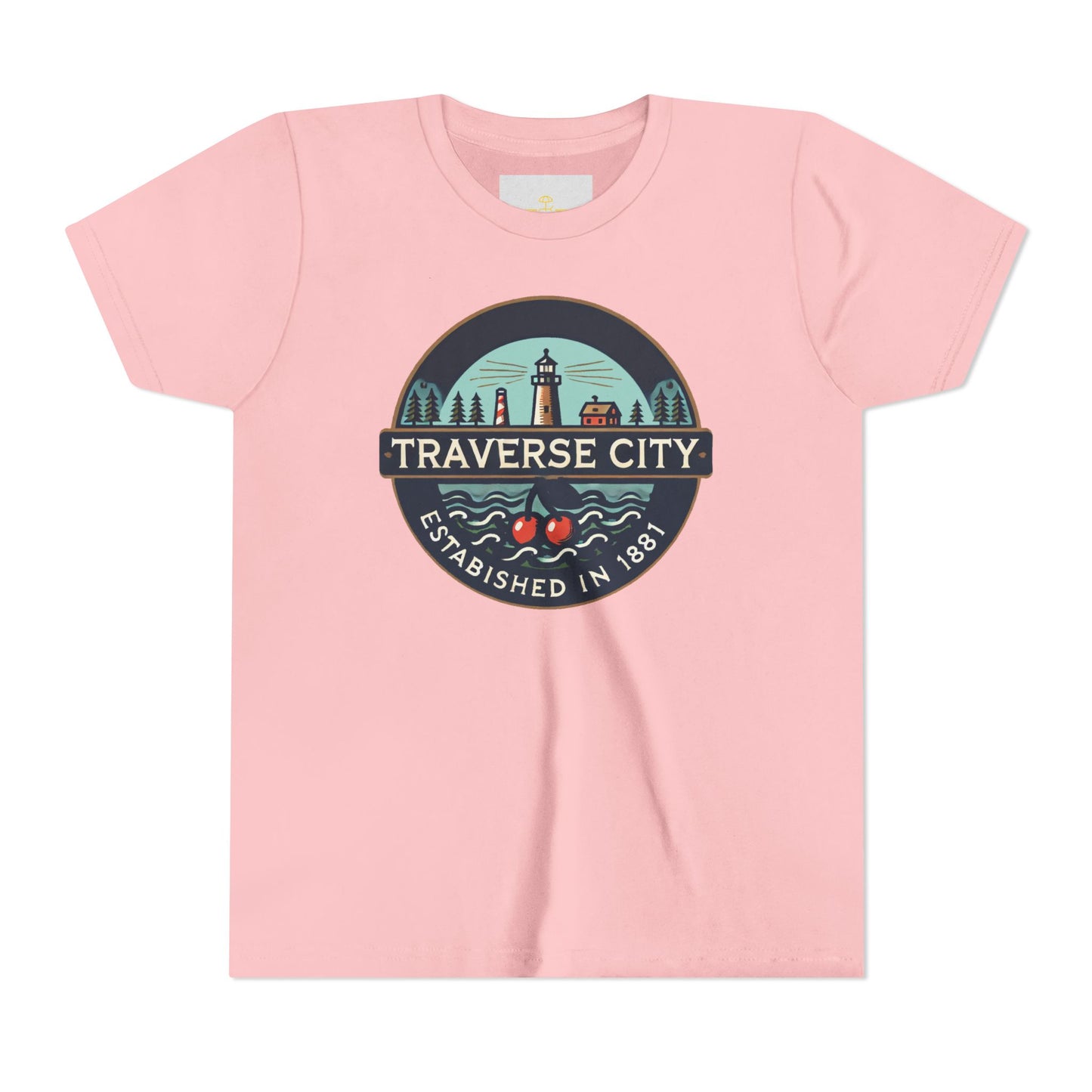 Vintage Traverse City Unisex Youth Short Sleeve Tee