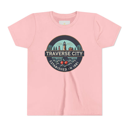 Vintage Traverse City Unisex Youth Short Sleeve Tee