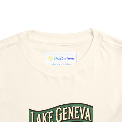 Retro Lake Geneva Unisex Toddler Short Sleeve Tee