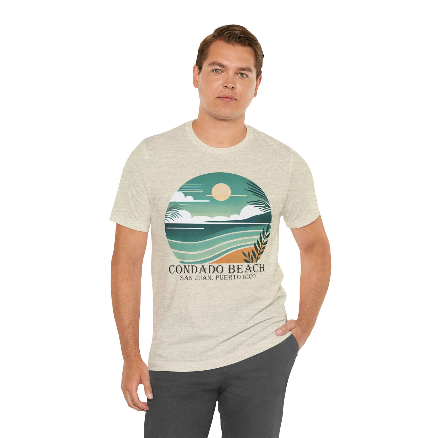 Coastal Vibes Condado Beach Unisex Jersey Short Sleeve Tee