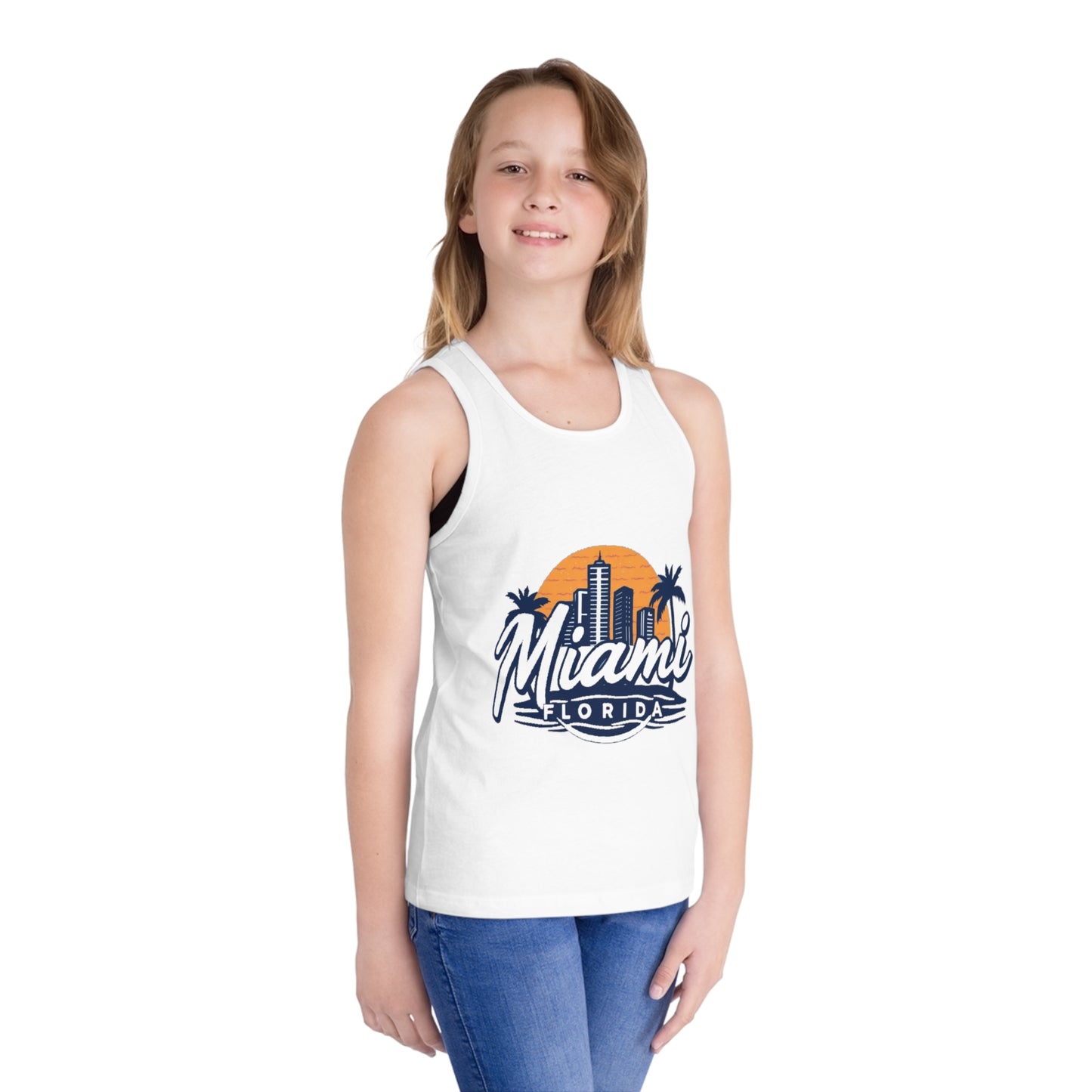 Retro Miami Unisex Kids Jersey Tank Top