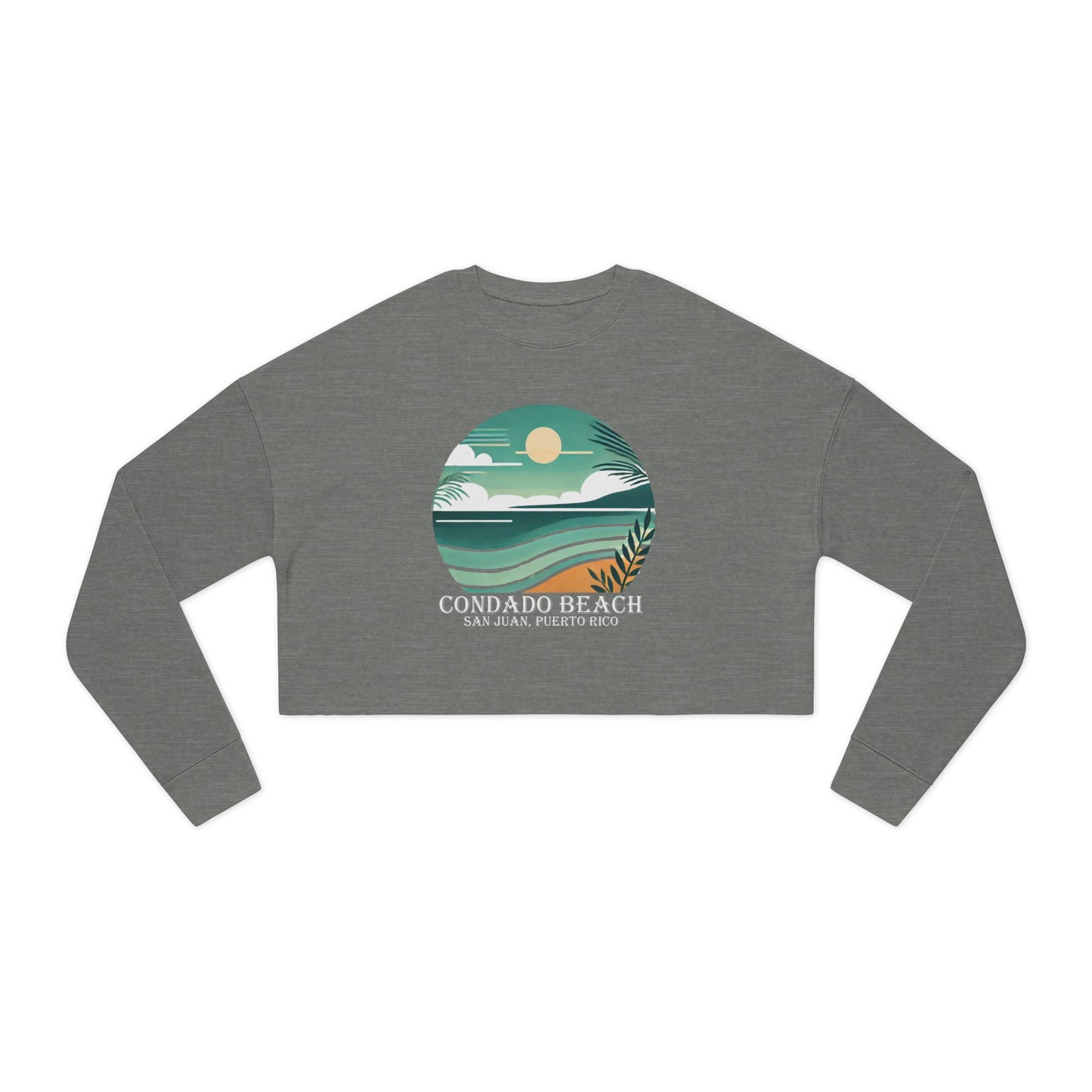 Coastal Vibes Condado Beach Women's Cropped Sweatshirt