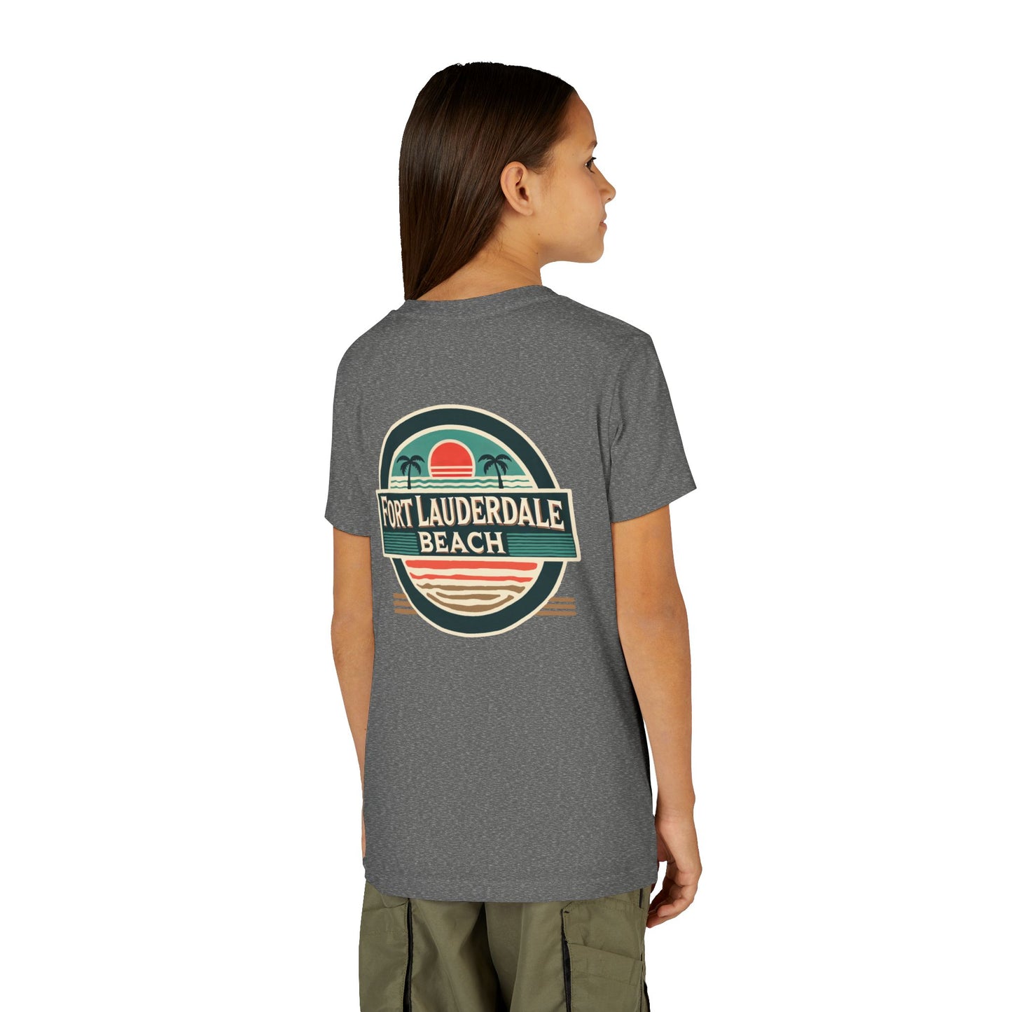 Vintage Fort Lauderdale Unisex Youth Short Sleeve Tee