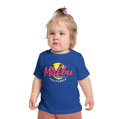 Retro Malibu Unisex Baby Short Sleeve T-Shirt