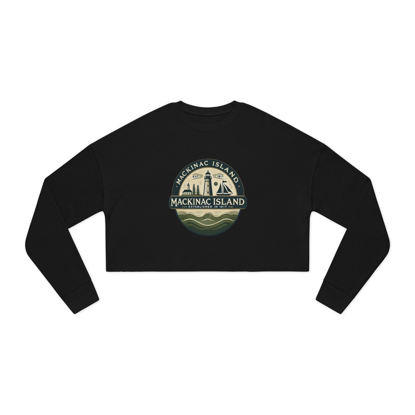 Vintage Mackinac Island Women's Cropped Sweatshirt