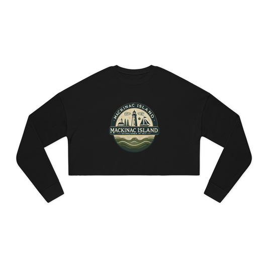 Vintage Mackinac Island Women's Cropped Sweatshirt