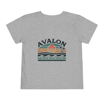 Retro Avalon Sunset Unisex Toddler Short Sleeve Tee