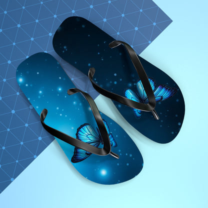 Mystical Butterfly Flip Flops