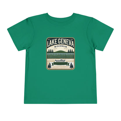 Vintage Lake Geneva Unisex Toddler Short Sleeve Tee