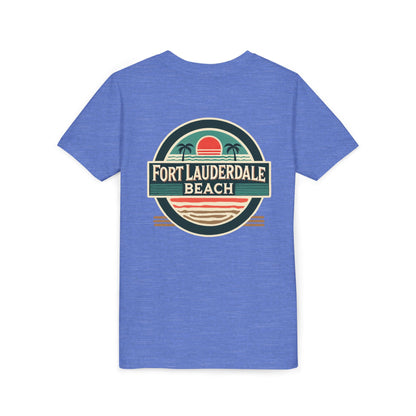 Vintage Fort Lauderdale Unisex Youth Short Sleeve Tee