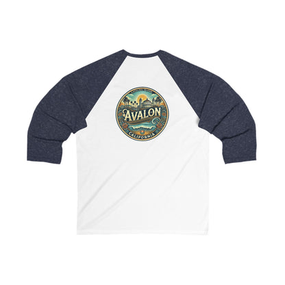 Elegant Avalon Men's 3/4 Sleeve Baseball Tee