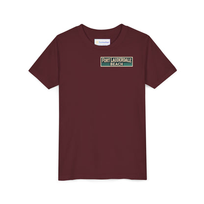 Vintage Fort Lauderdale Unisex Youth Short Sleeve Tee