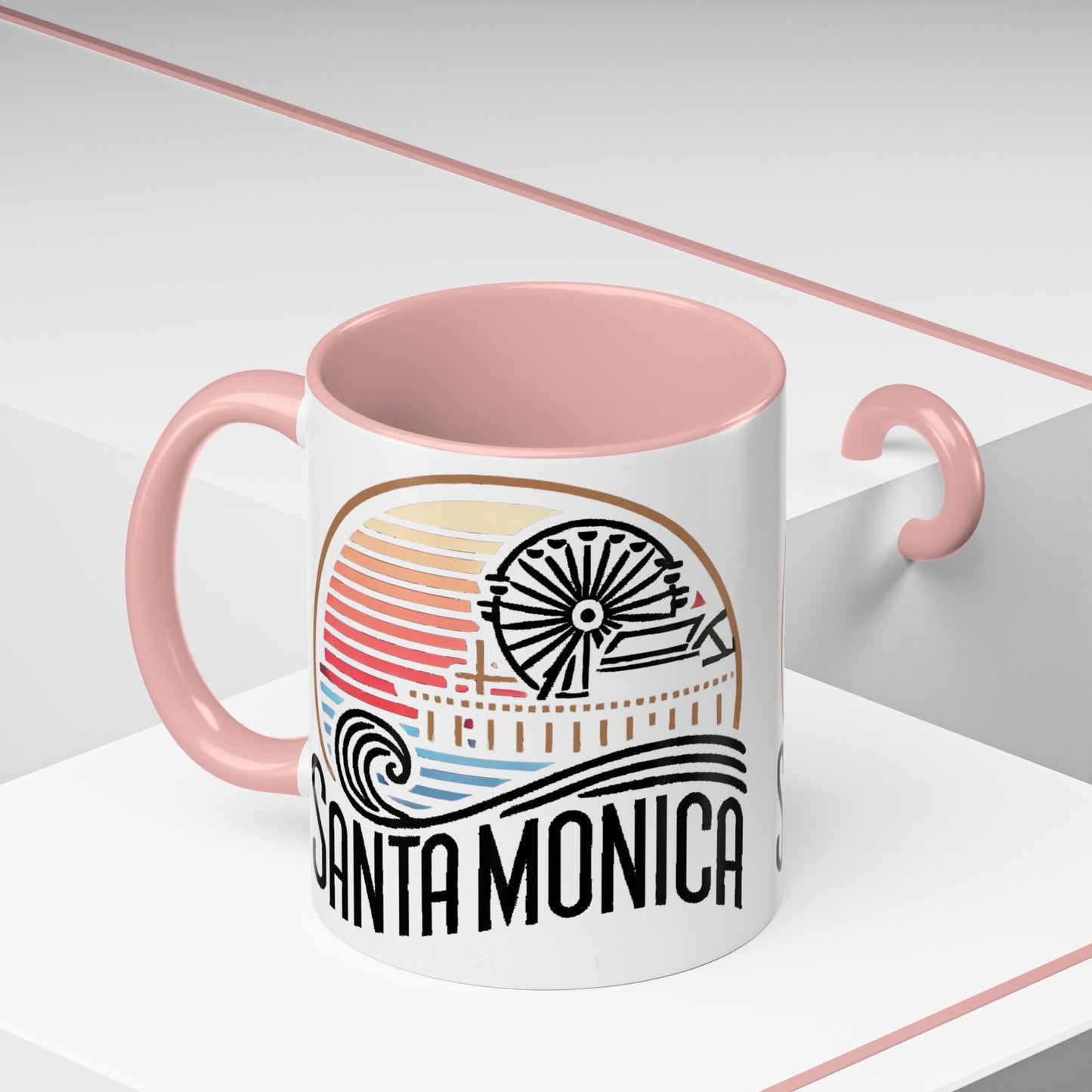 Vibrant Santa Monica Accent Coffee Mug