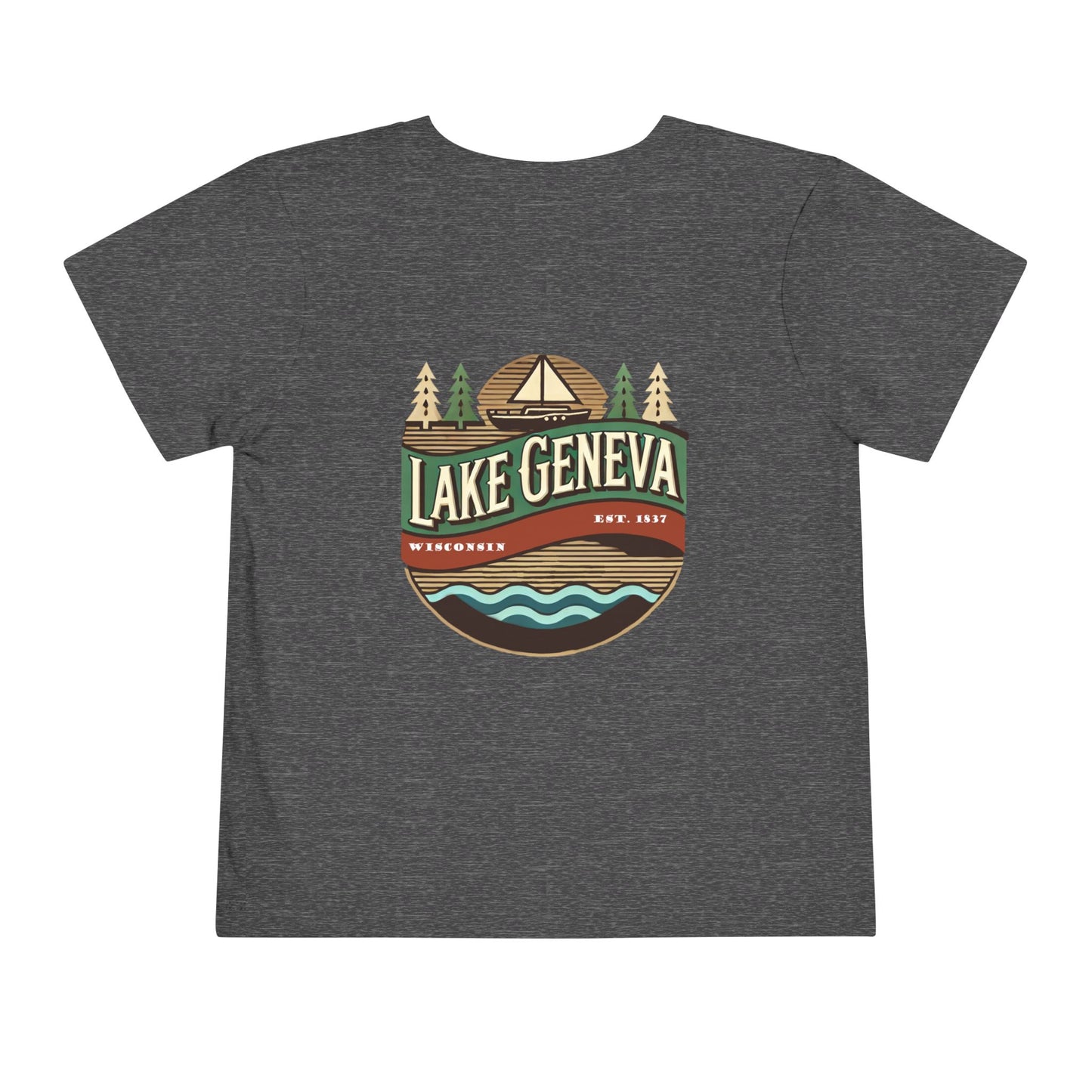 Retro Lake Geneva Unisex Toddler Short Sleeve Tee