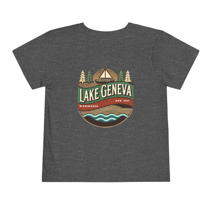 Retro Lake Geneva Unisex Toddler Short Sleeve Tee