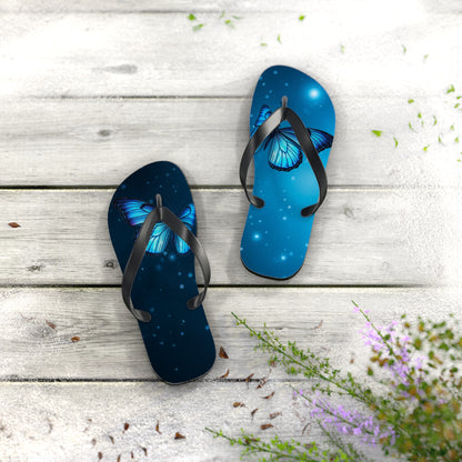 Mystical Butterfly Flip Flops