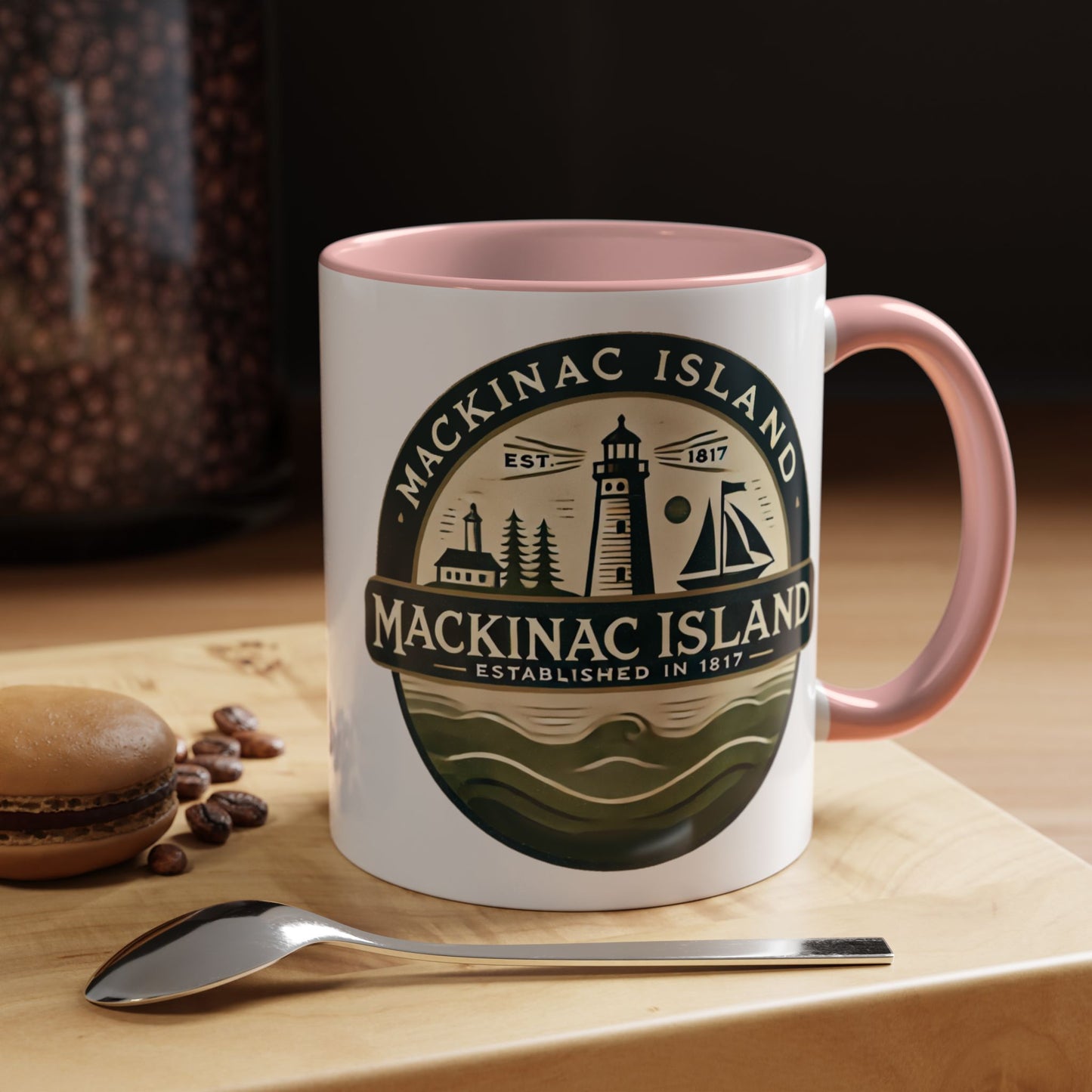 Vintage Mackinac Island Accent Coffee Mug