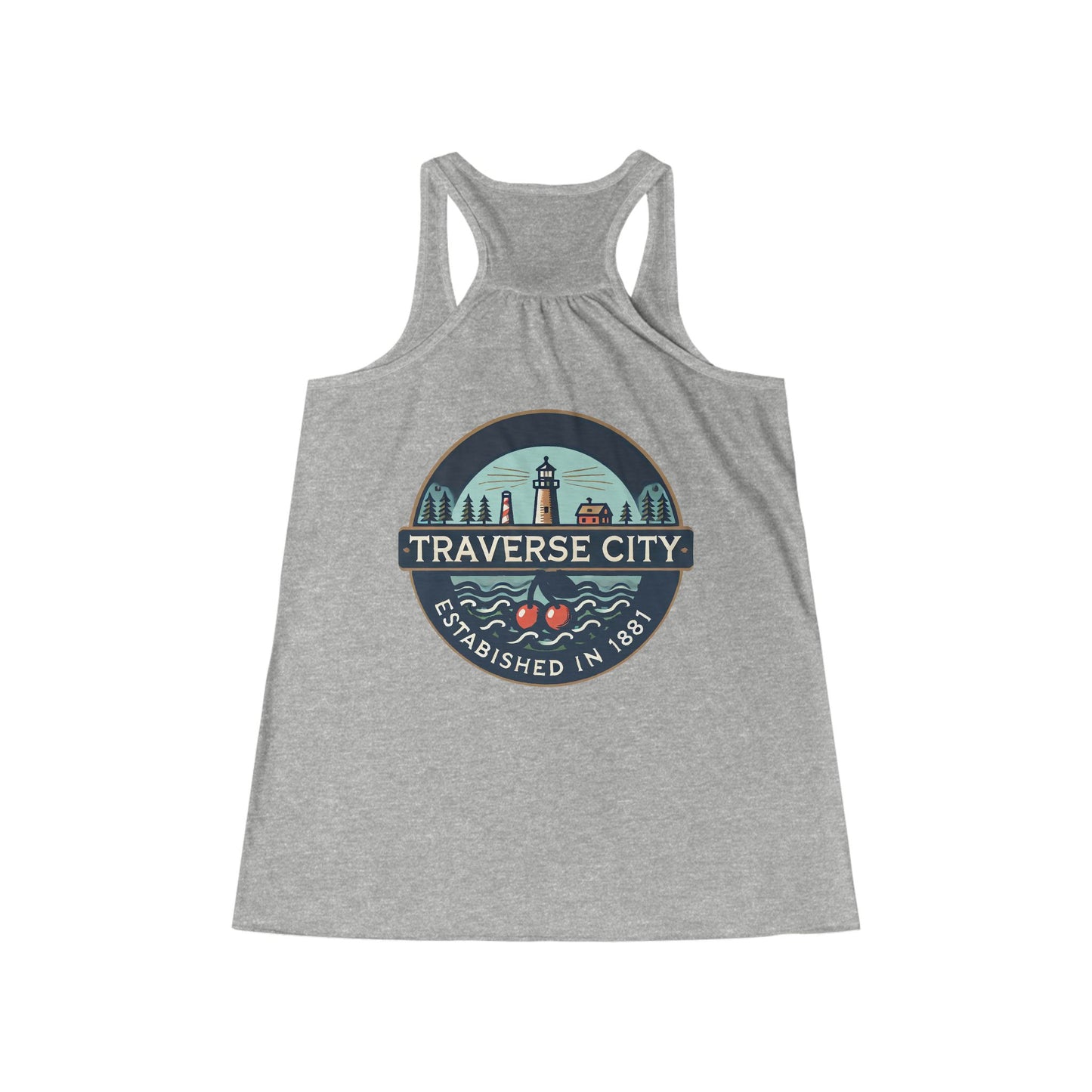Vintage Traverse City Women's Flowy Racerback Tank