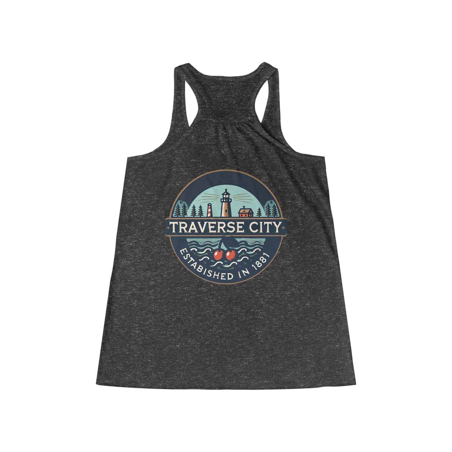Vintage Traverse City Women's Flowy Racerback Tank