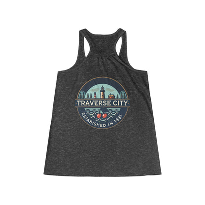 Vintage Traverse City Women's Flowy Racerback Tank