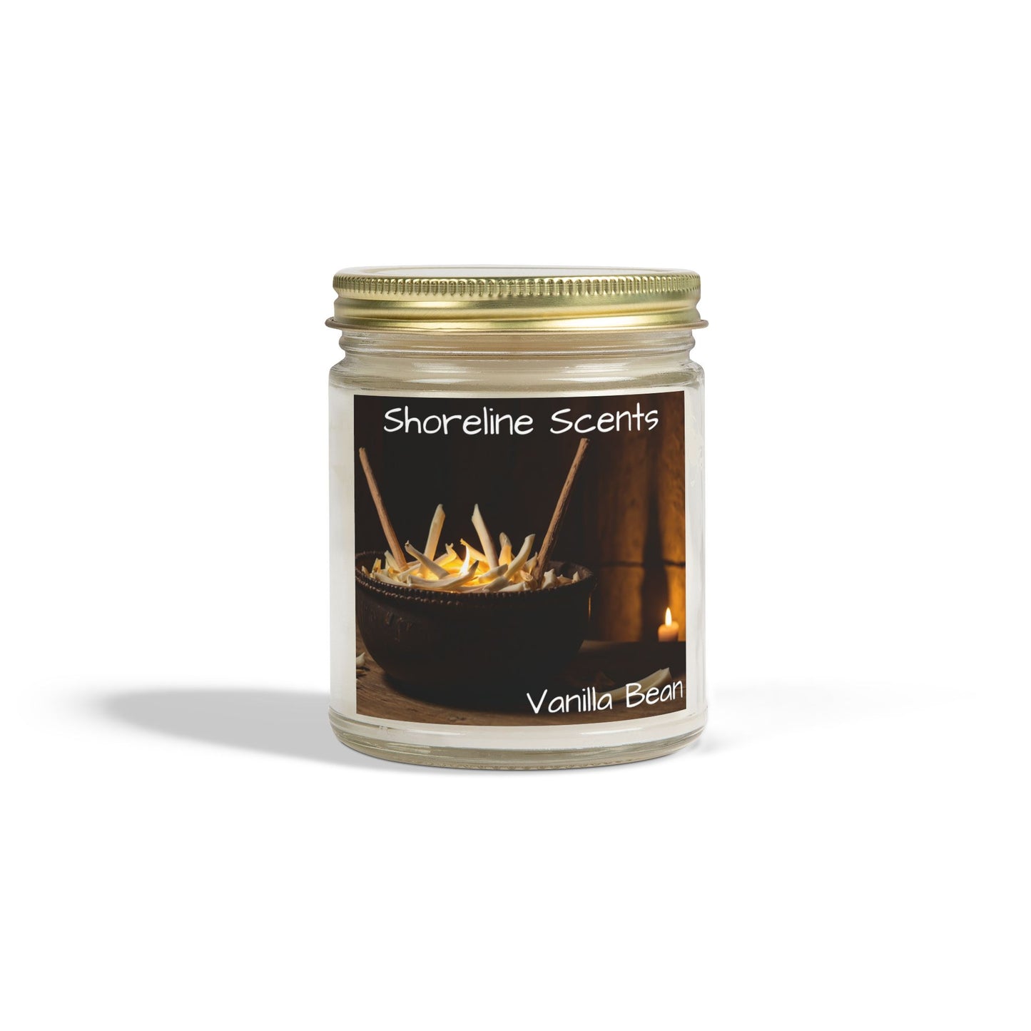 Vanilla Bean Scented Candle (Apricot Wax)