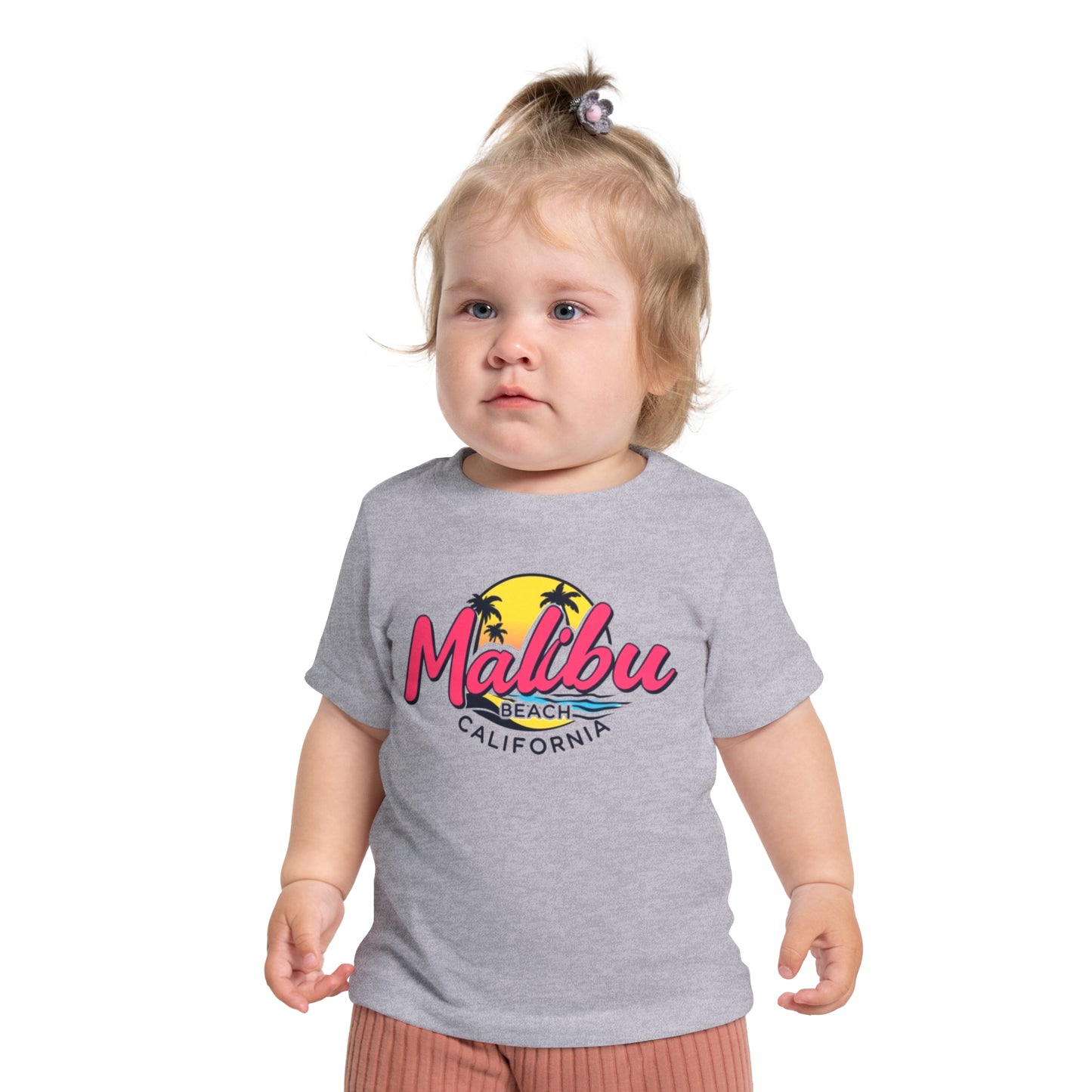 Retro Malibu Unisex Baby Short Sleeve T-Shirt