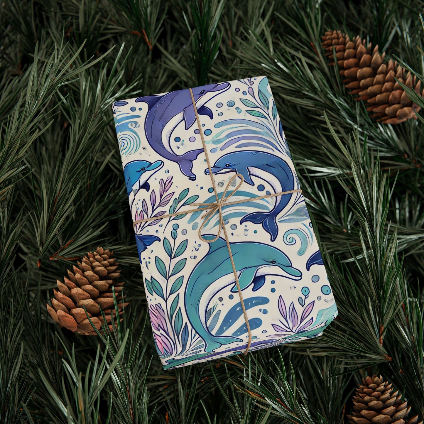 Dolphin Print Wrapping Paper