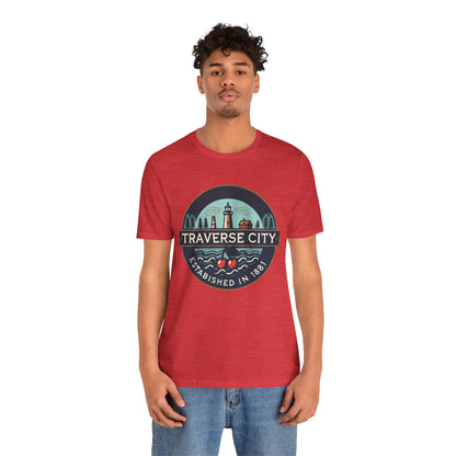 Vintage Traverse City Unisex Jersey Short Sleeve Tee