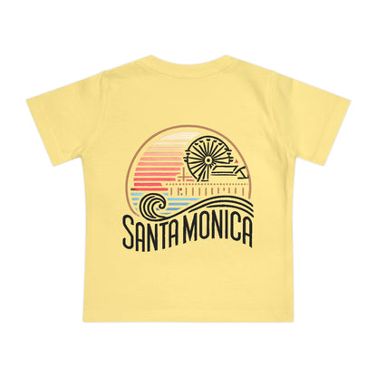 Vibrant Santa Monica Unisex Baby Short Sleeve T-Shirt