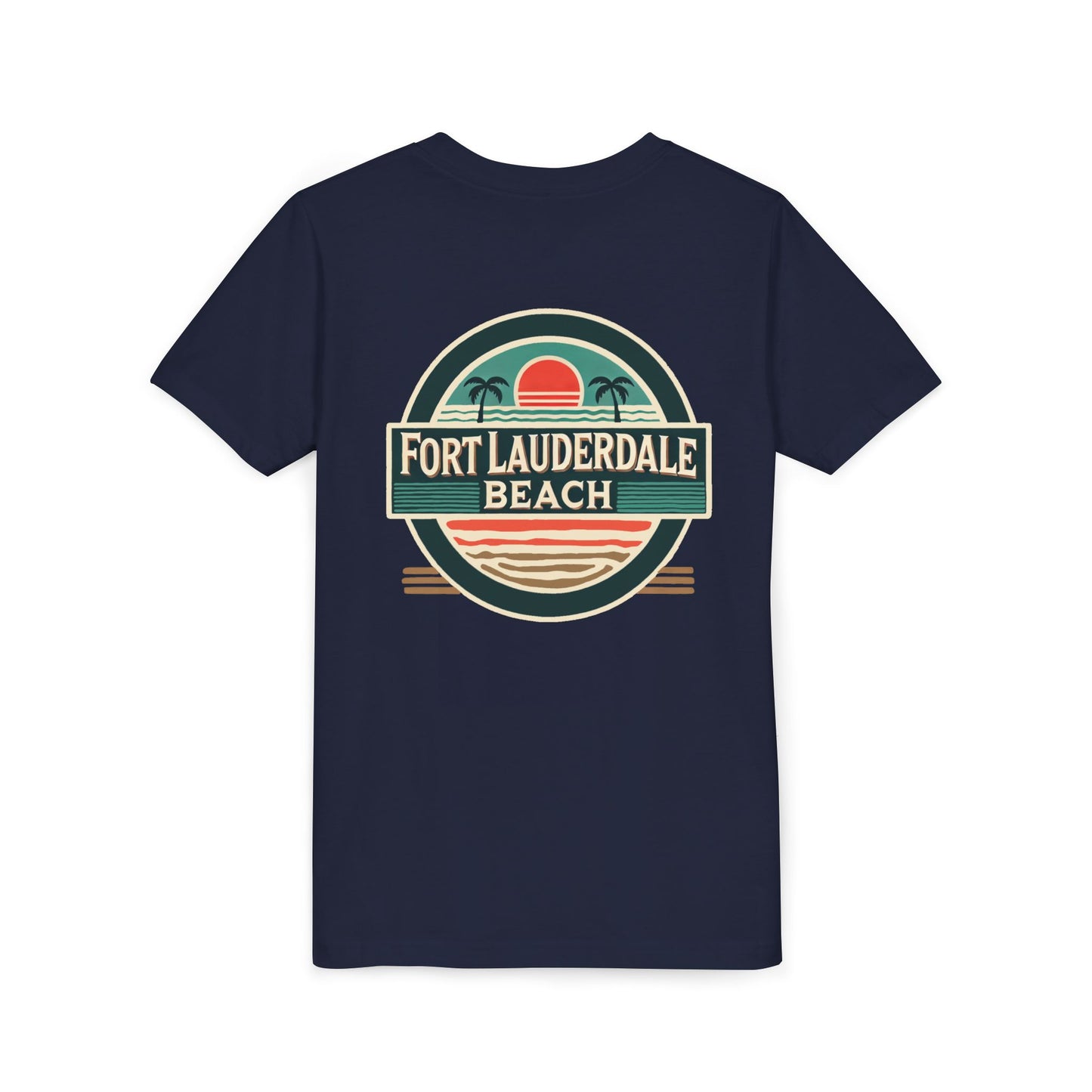 Vintage Fort Lauderdale Unisex Youth Short Sleeve Tee