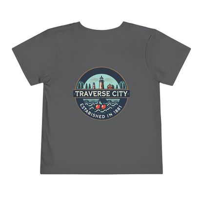 Vintage Traverse City Unisex Toddler Short Sleeve Tee