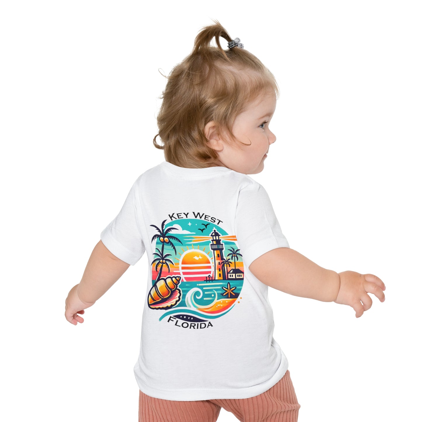 Vibrant Key West Unisex Baby Short Sleeve T-Shirt