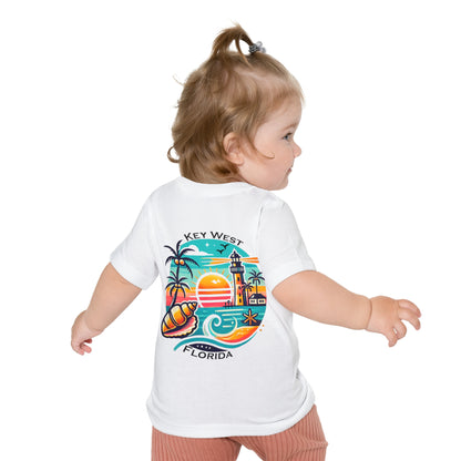 Vibrant Key West Unisex Baby Short Sleeve T-Shirt