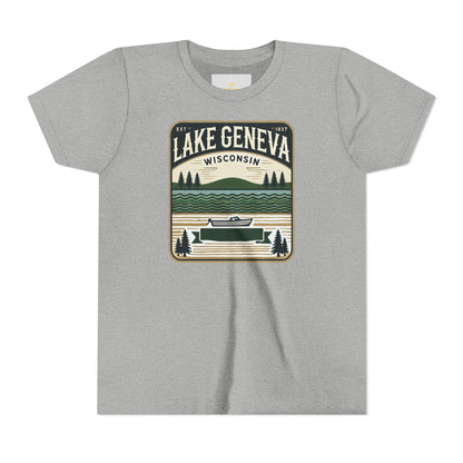 Vintage Lake Geneva Unisex Youth Short Sleeve Tee