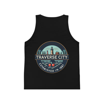 Vintage Traverse City Unisex Kids Jersey Tank Top