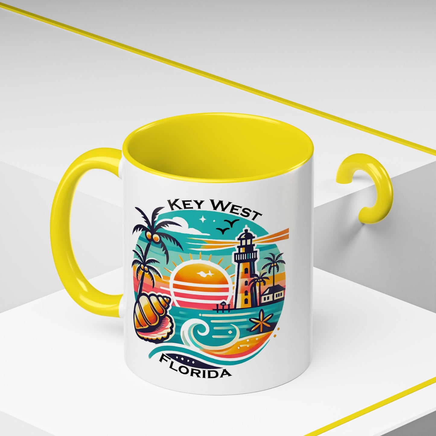 Vibrant Key West Accent Coffee Mug