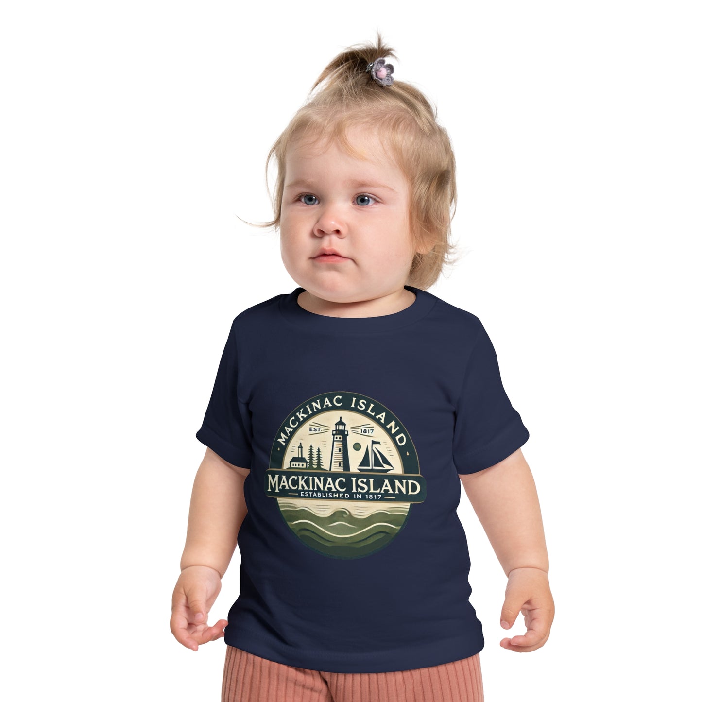 Vintage Mackinac Island Unisex Baby Short Sleeve T-Shirt