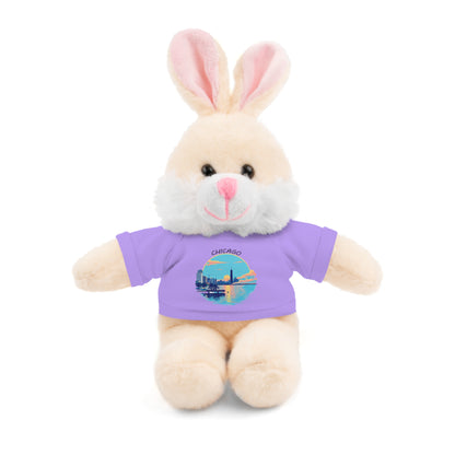 Retro Chicago Sunset Stuffed Animals with Tee