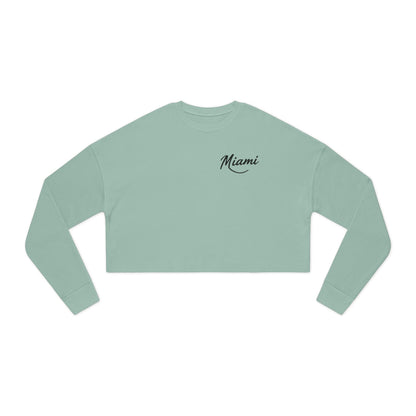 Retro Miami Women's Cropped Sweatshirt