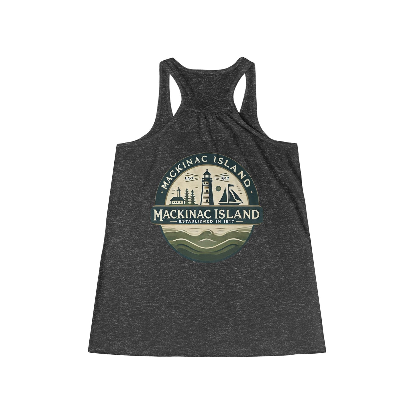 Vintage Mackinac Island Women's Flowy Racerback Tank