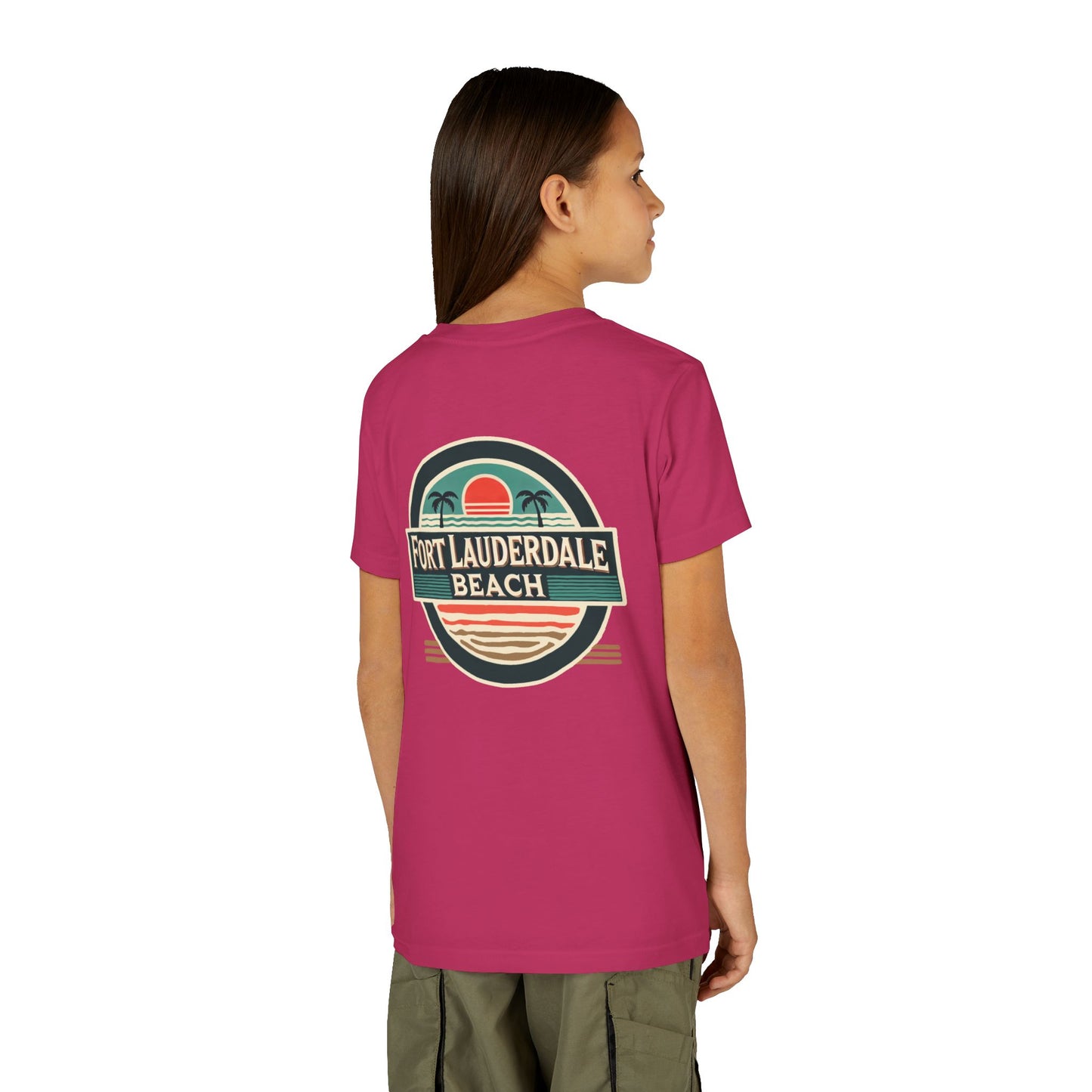 Vintage Fort Lauderdale Unisex Youth Short Sleeve Tee