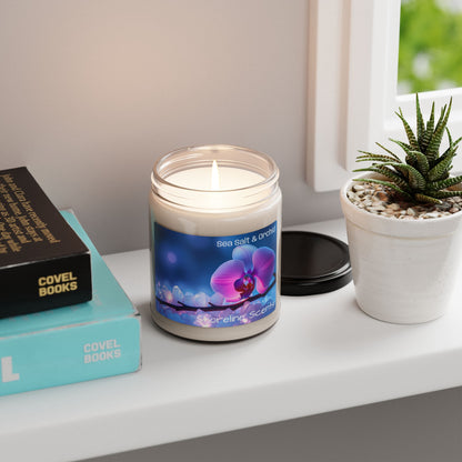 Sea Salt + Orchid Scented Soy Candle