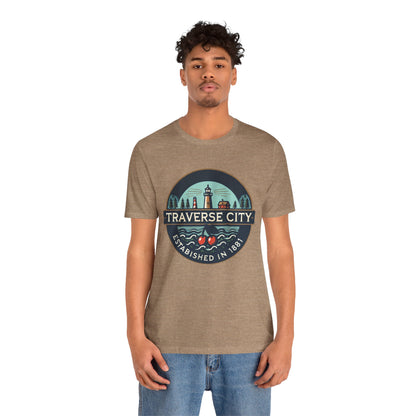 Vintage Traverse City Unisex Jersey Short Sleeve Tee