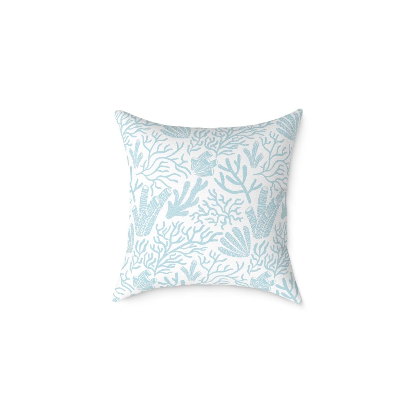 Coastal Reef Print Throw Pillow