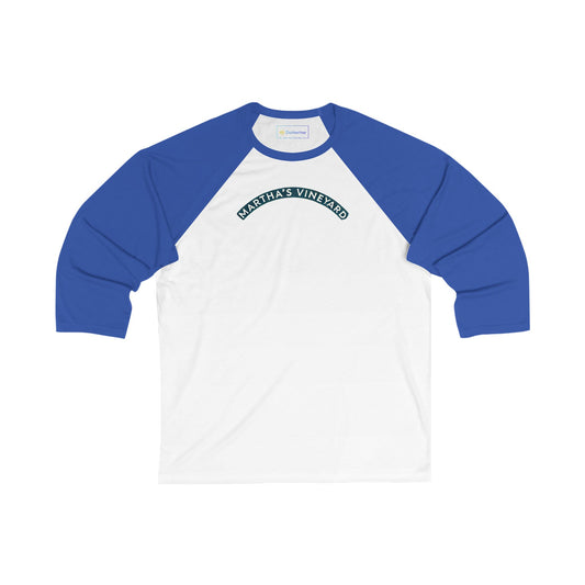 Vintage Martha's Vineyard Men's 3/4 Sleeve Baseball Tee