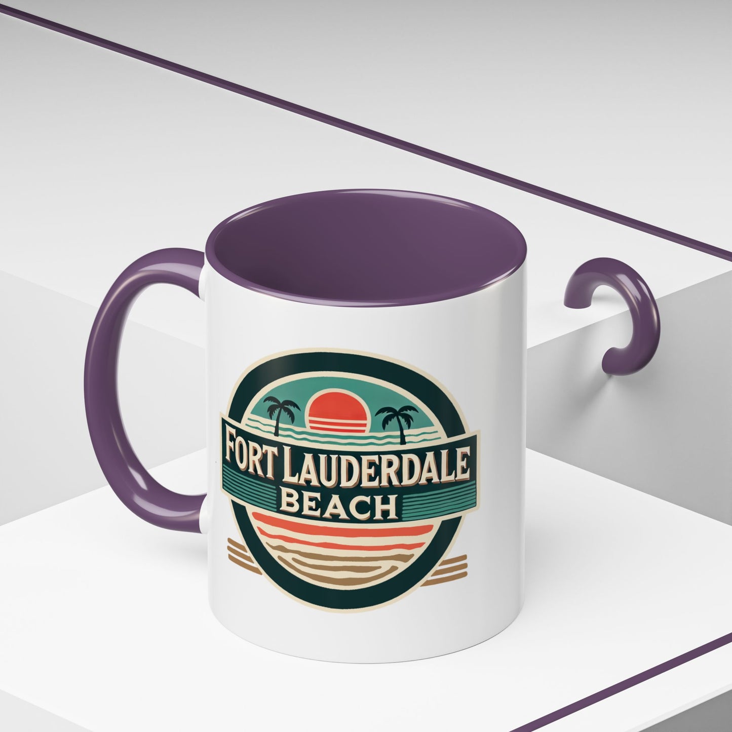 Vintage Fort Lauderdale Accent Coffee Mug