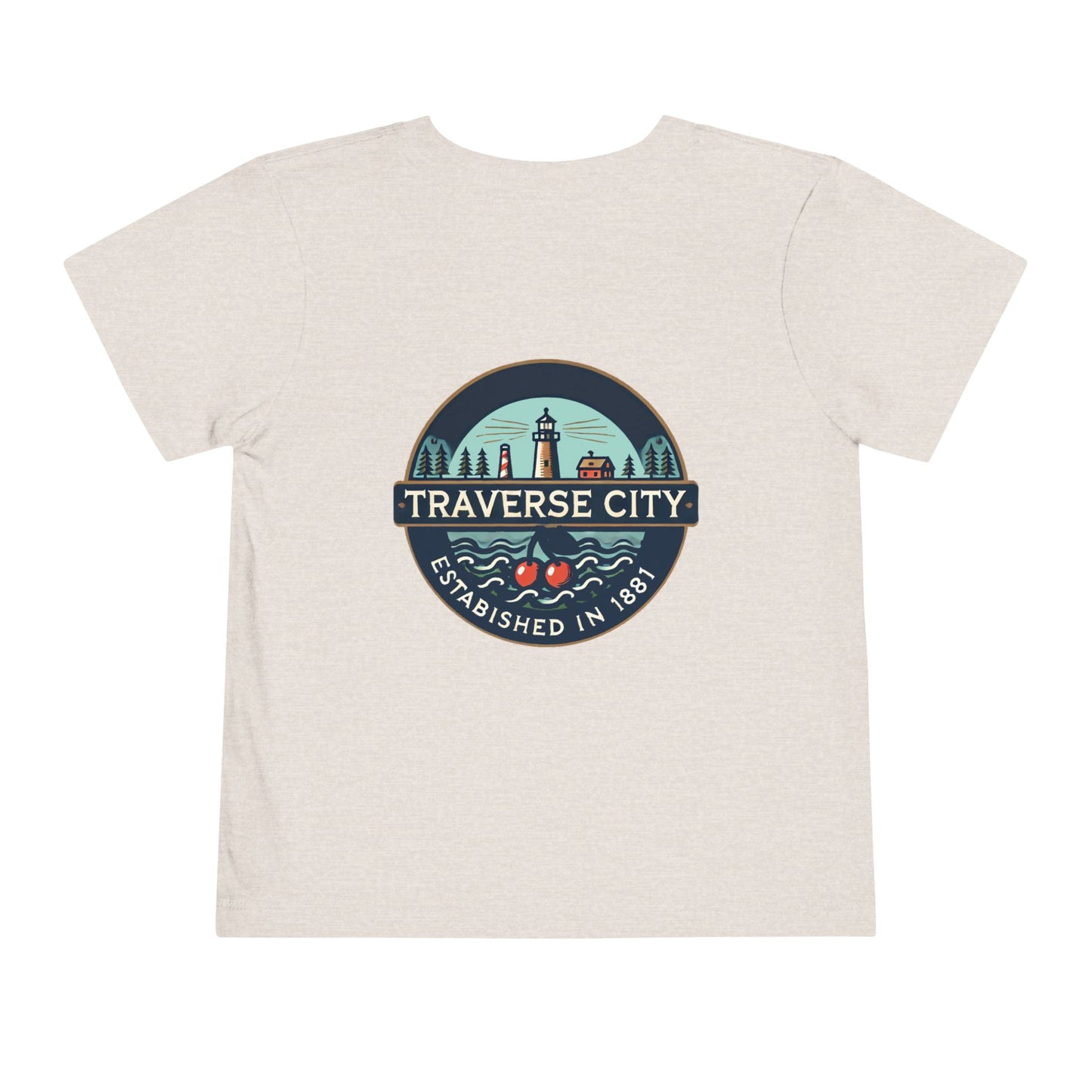 Vintage Traverse City Unisex Toddler Short Sleeve Tee