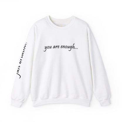 You Are Enough - Mental Health Awareness Heavy Blend Crewneck Sweatshirt